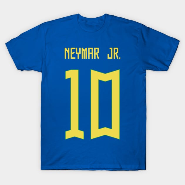 Neymar Jr Brazil Away Jersey 2023 T-Shirt by Alimator